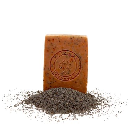 Savon exfoliant à l'huile d'œillette 100 gr - Entre Olive et Lin