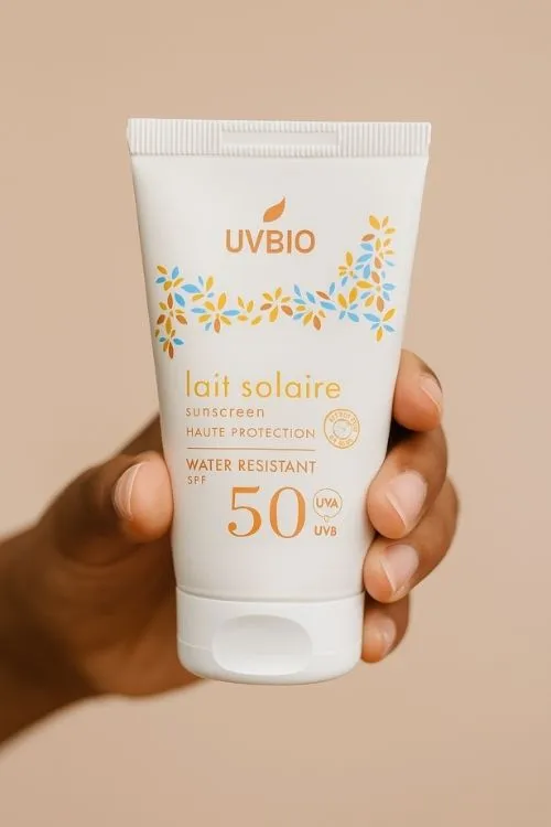 Crème solaire minérale UVBIO SPF 50