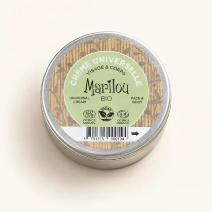 Crème universelle visage et corps Marilou Bio en boîte métal ronde