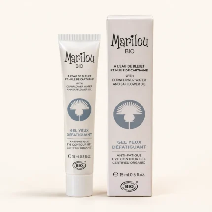 Tube et étui du Gel Yeux Défatiguant bio Marilou Bio 15 ml