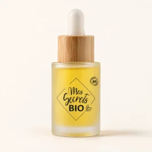 Flacon compte-gouttes bambou sérum bonne mine bio Été indien 30 mL