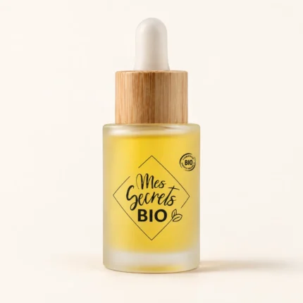 Flacon compte-gouttes bambou sérum bonne mine bio Été indien 30 mL