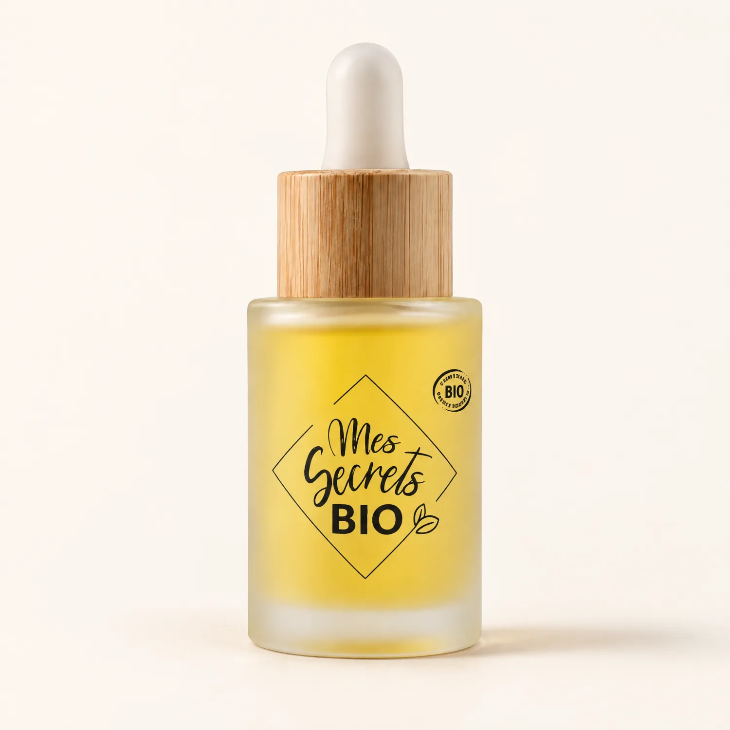 Flacon compte-gouttes bambou sérum bonne mine bio Été indien 30 mL