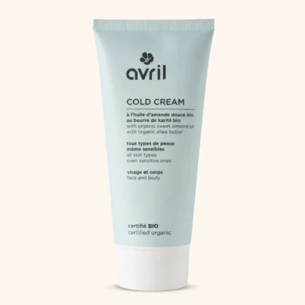 Tube Cold Cream Bio Avril huile amande douce fond beige