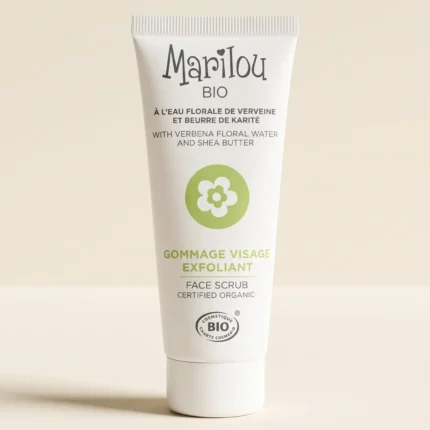 Tube gommage visage exfoliant Marilou Bio à la verveine et karité