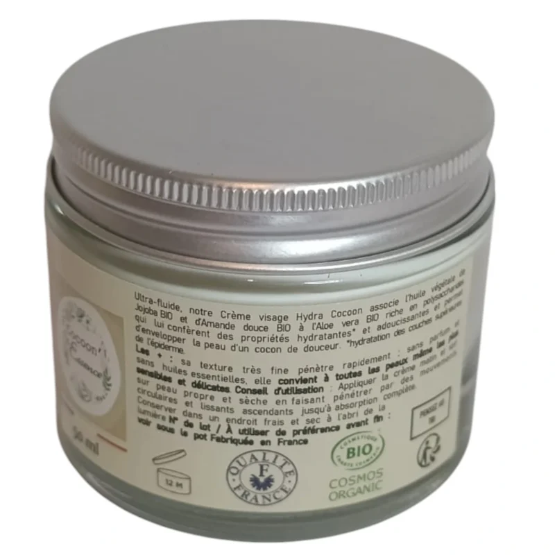 Description crème de visage hydra cocoon