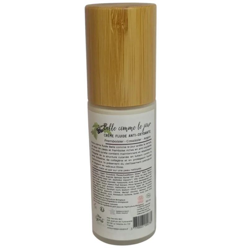 Description crème anti-rides mes secret bio