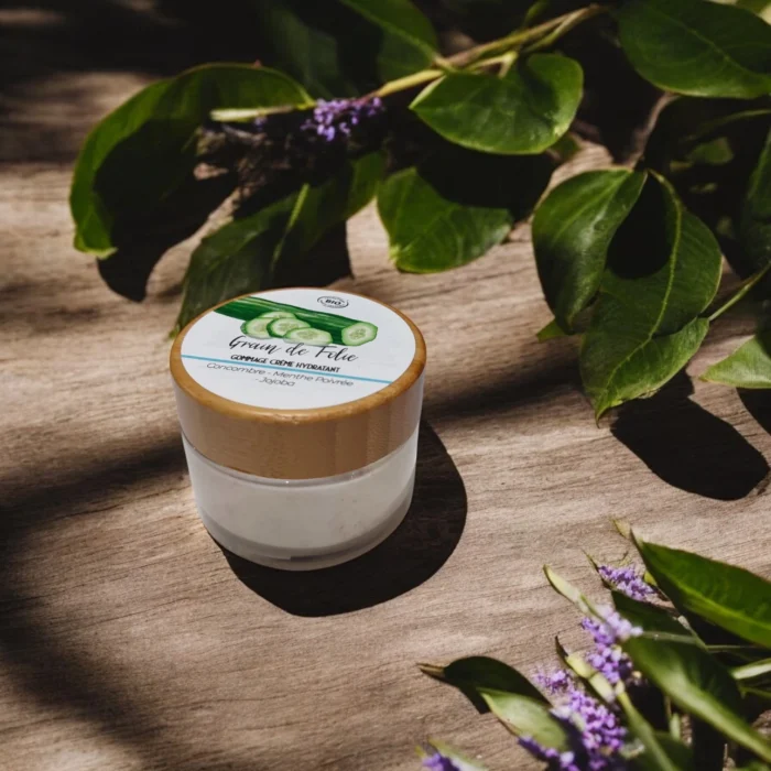 Gommage hydratant au concombre et jojoba