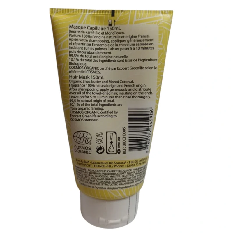 Description masque capillaire nourrissant