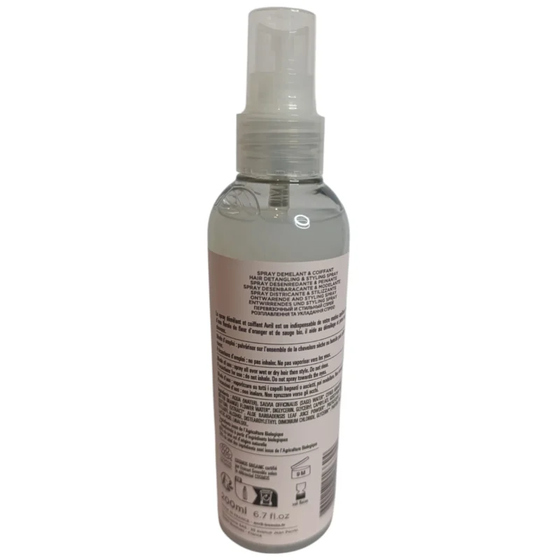 Description spray démêlant et coiffant