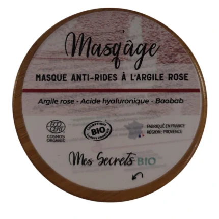 Masque anti-rides à l'argile rose