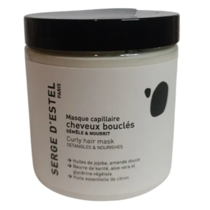 Masque capillaire pour cheveux bouclés