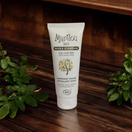 gommage bio pour le visage huile d'argan