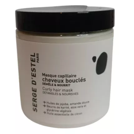 Masque capillaire pour cheveux bouclés