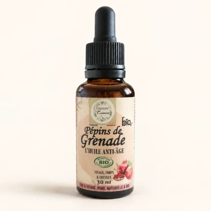 Flacon compte-gouttes huile de pépins de grenade bio 30 ml Cocoon'Essence