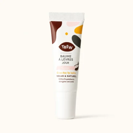 Tube baume à lèvres coco TREW vegan naturel fond blanc