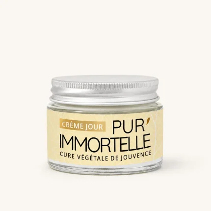 Pot crème jour Pur'Immortelle bio anti-âge 50ml fond blanc