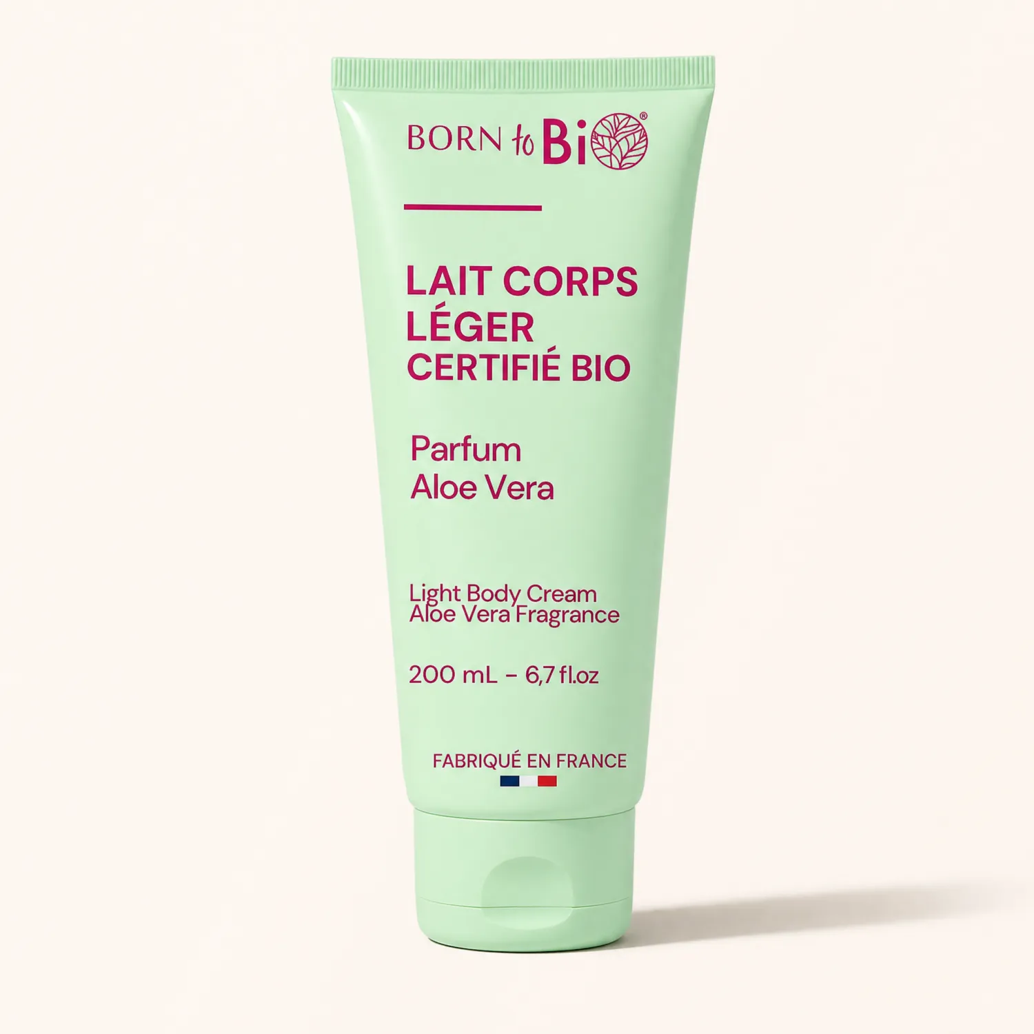 Tube lait corps léger aloe vera bio Born To Bio 200 ml