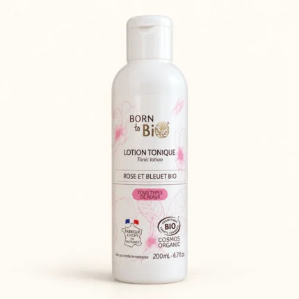 Lotion Tonique Bio Rose & Bleuet – Tous Types de Peaux – 200 ml