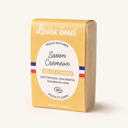 Savon Crémeux Bio Lait d'Ânesse Louise émoi 100g packshot