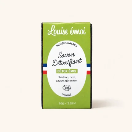 Savon Détoxifiant Bio Louise émoi charbon ricin 95g packshot