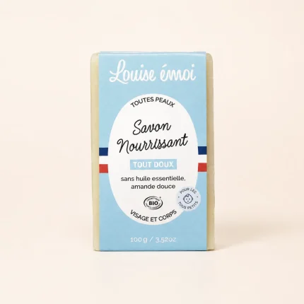 Savon Bio Tout Doux Louise émoi 100 g emballage bleu clair