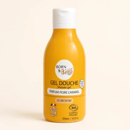 Flacon gel douche bio Born To Bio parfum poire caramel 300ml