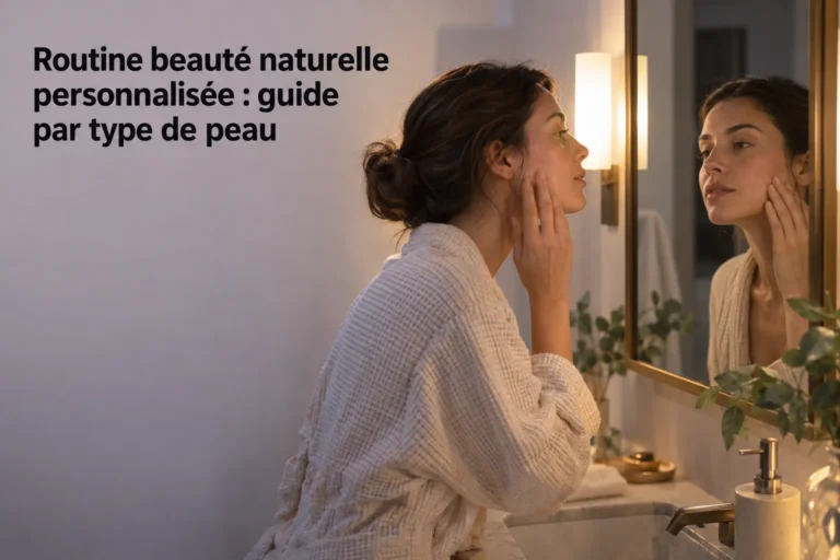 Routine beauté naturelle personnalisée : guide par type de peau