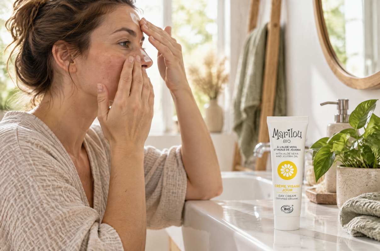Crème visage bio pour peau grasse : hydrater sans effet gras